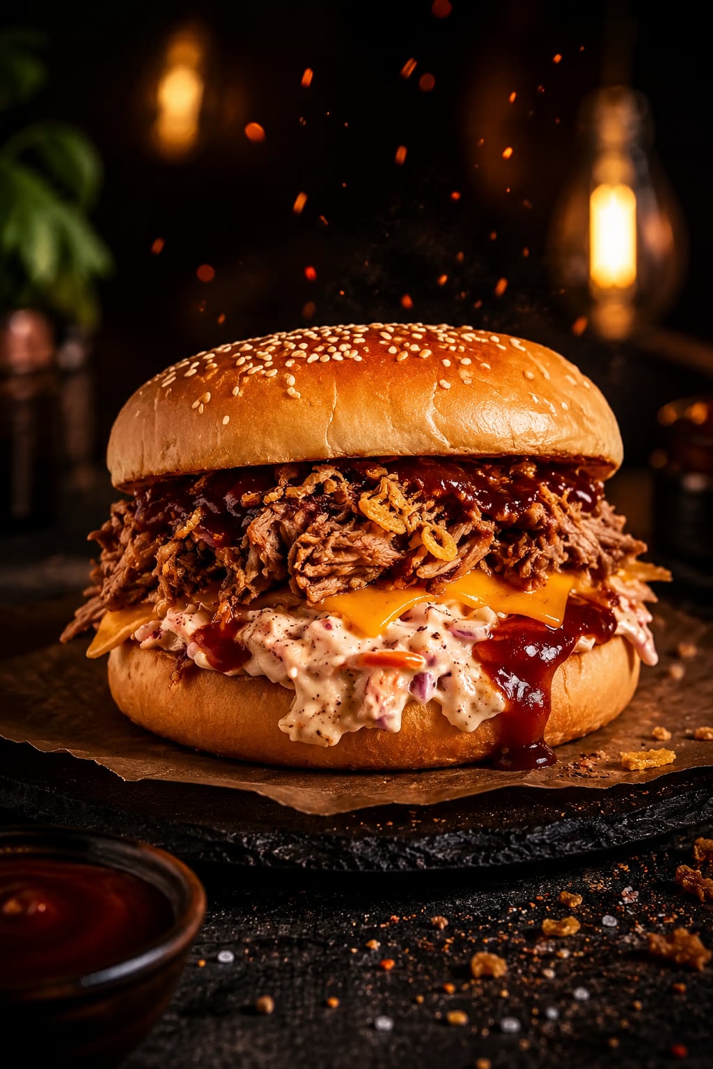 BBQ Trhaný Burger